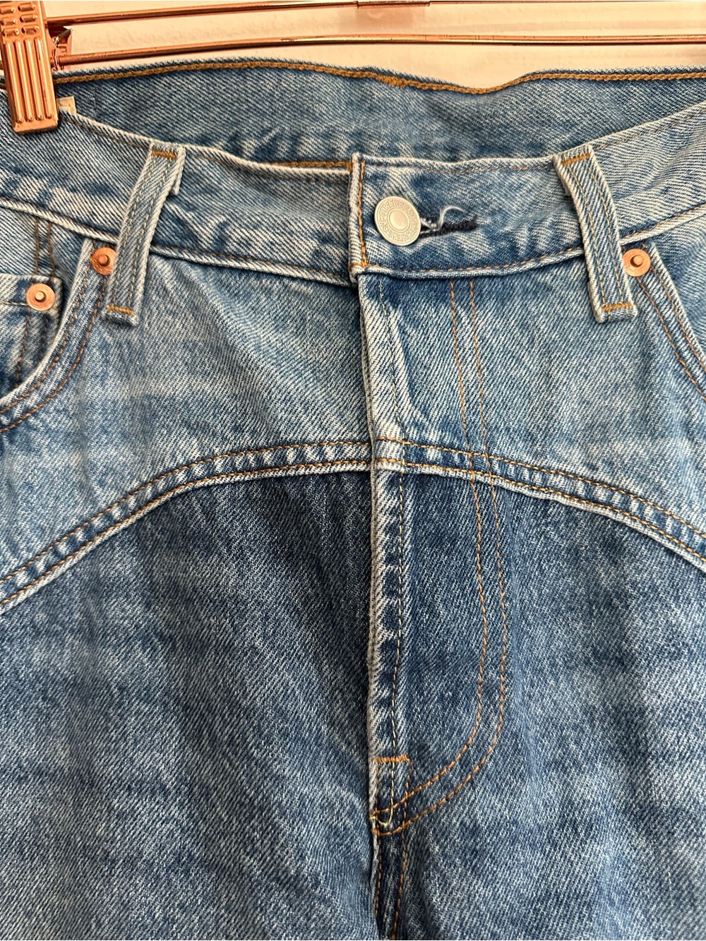 Levi's 501 90's Western Two-Tone Jeans, Size 31 - Picture 6 of 12